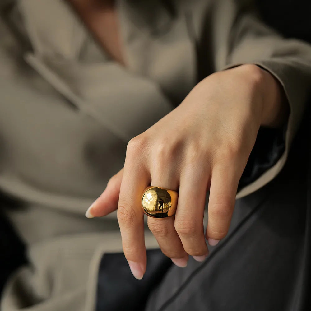 Gold Dome Ring