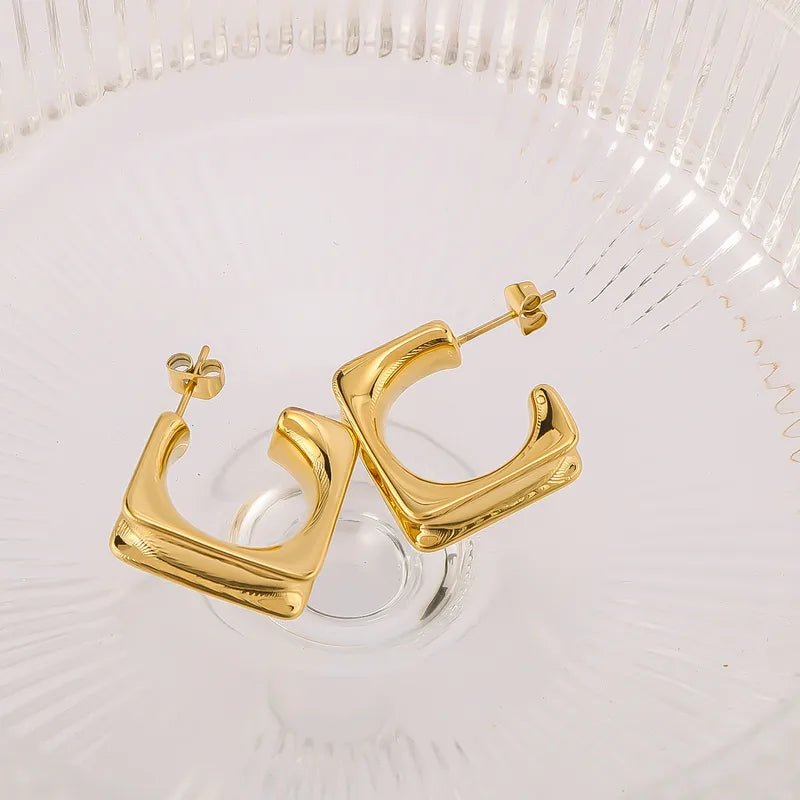 Zara Square Hoop Earrings