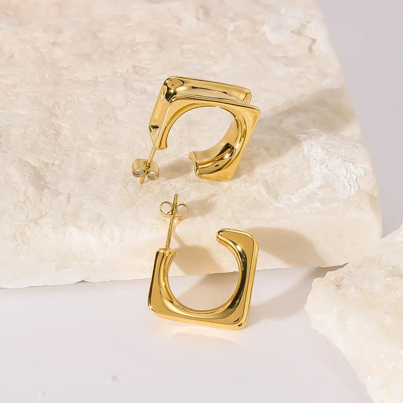 Zara Square Hoop Earrings